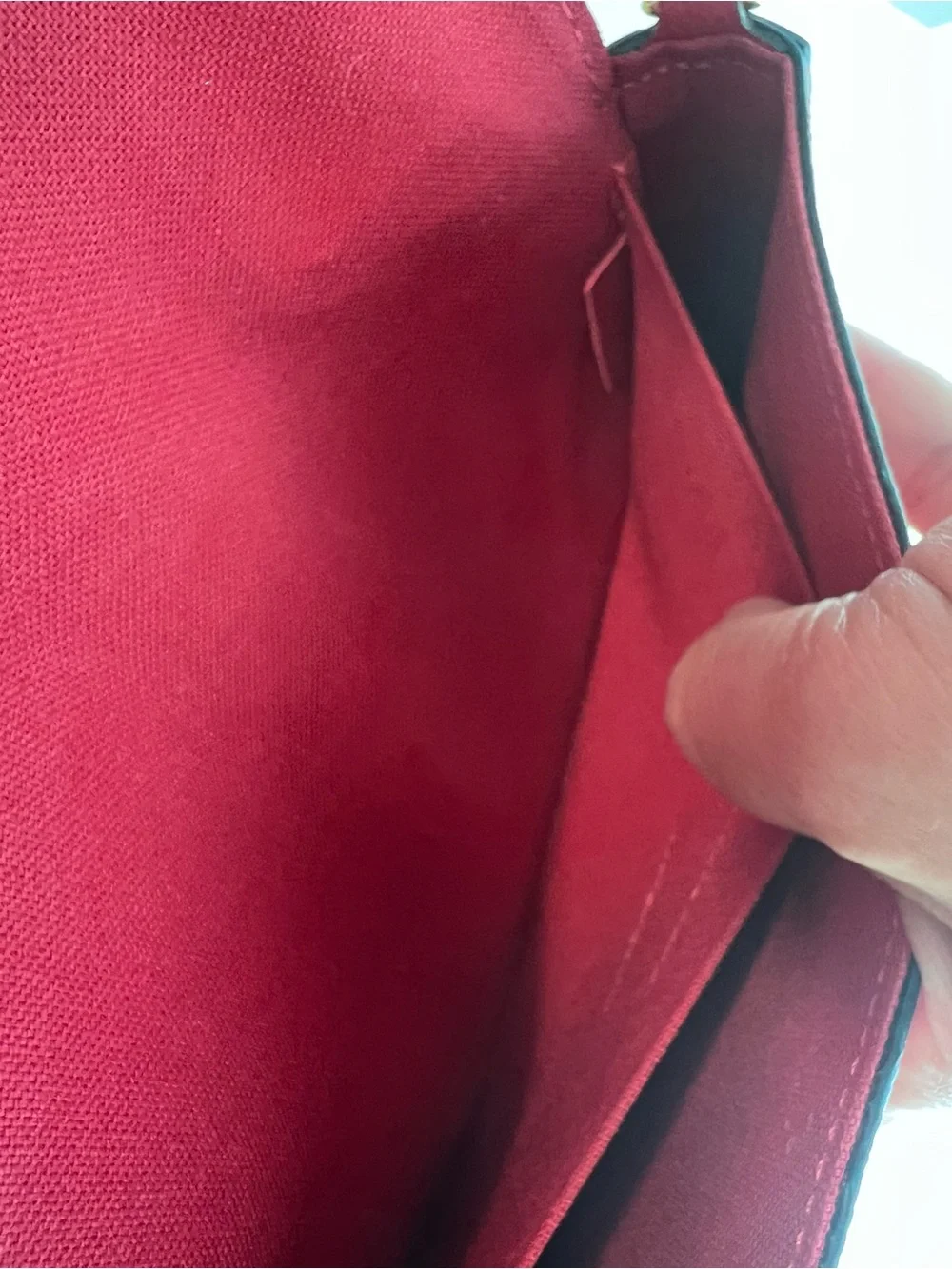 Louis Vuitton Red Felicie Empreint